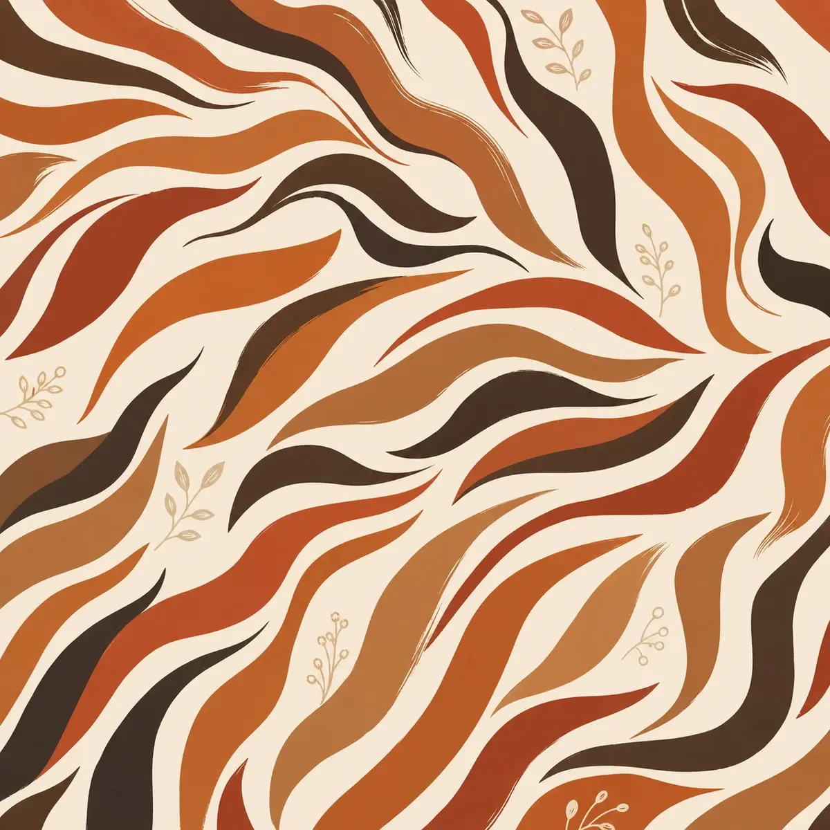 Tiger Ribbon nail set